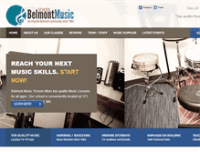 Tablet Screenshot of belmontmusic.com